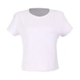 thumbnail image 1 of Playera George para Mujer, Escote Redondo, Manga Corta Delantero Doble Blanco Talla G, 1 of 4