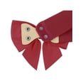 thumbnail image 2 of CINTURÓN ELÁSTICO ANCHO PARA MUJERES TALLA PLUS INSPIRADO EN LA MODA, DECORACIÓN DE CINTURA CON LAZO, CINTURONES VERSÁTILES 26.0-33.5" ROJO VINO, 2 of 5