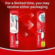 Colgate 360 Advanced Whitening Toothbrush Pack, Soft Adult Toothbrushes, 2 Pack