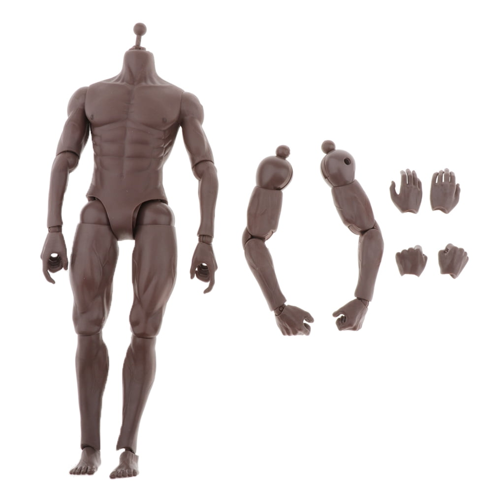 1/6 Strong Muscular Male Action Figure Body Doll For 12" HT Man Head Sculpt 