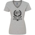 thumbnail image 3 of Inktastic Born in 1977 Limited Edition Women's V-Neck T-Shirt, 3 of 5