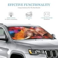 thumbnail image 3 of Kdxio Oil Paintings of Elephants Print Windshield Sun Shade, Foldable Sun Blocker for Car,Truck,SUV Automotive Interior Sun Protection,Reflective Shade for Front Windshield(Small), 3 of 7