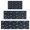 Black White Dinosaurs-1, variant on BlackWhite Origami Dinosaurs Tribal Pattern Kitchen Rugs Sets Of 3,Kitchen Runner Rugs Non Skid Washable,Decorative Kitchen Floor Mats for Kitchen,Sink,Laundry,17"x30"+ 17"x47" + 17"x59"
