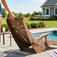 thumbnail image 5 of YIKEMA HDPE Outdoor Pool Chaise Lounge with Armrests - Set of 2, TEAK, 5 of 8