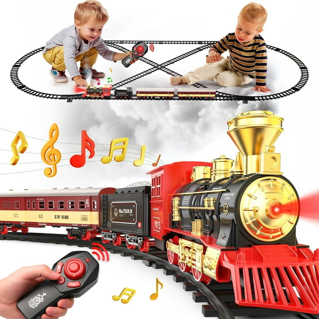 Set de tren Hot Bee Christmas con mando a distancia para niños de 3 a 8 años