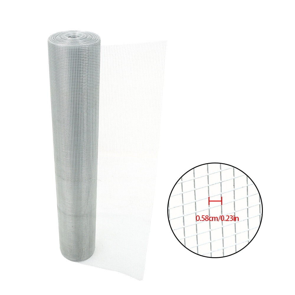 HOSTIC Hardware Cloth 36 in x 100 ft 1/4 in, Chicken Wire Fence (23 Gauge), Galvanized Welded Cage Wire Mesh Roll for Chicken Coop, Screen mesh, Rabbit Fence and Poultry Enclosures (Silver White)