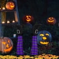 thumbnail image 4 of EFINNY Halloween Witch Legs 13 Inches Upside Down Wicked Witch Legs Prop for Patio, Yard Witch Legs Decorations, Purple and Black, 4 of 5