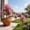 Pink, variant on Artificial Gladiolus Topiary Ball Flowers With Ground Stake Outdoor Faux Plants Weather Resistant Fake Shrub Garden Decor For Porch Patio Landscaping Summer Fall Holiday Home Decoration