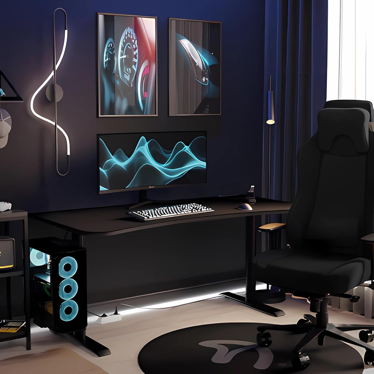 Arozzi Nova 34" Ultrawide Curved Gaming Monitor – VA, 3440x1440 UWQHD, 165Hz, 1ms, HDR10 – Black