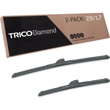 TRICO Diamond 2 Pack, 28" and 17" High Performance Replacement Windshield Wiper Blades (25-2817)