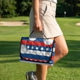 thumbnail image 4 of Whosucclay Patriotic Stars and Stripes with Golf Balls Pattern Club Car Seat Covers, 4 Storage Pockets for EZGO Ds Precedent Tempo, 51.18 x 30.3 inches, 4 of 9