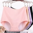 thumbnail image 5 of dianhelloya Women Casual High Waist Menstrual Period Leak Proof Underwear Cotton Briefs, 5 of 8