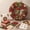 C, variant on 12.6-Inch Punch Needle Wreath Kit, Christmas Fabric Craft Set, Versatile Product for Tree Home and Holiday Display, Soft Cloth Pieces with Coordinated Crafting Accessories