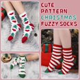 thumbnail image 4 of Fluffy Cozy Plush Soft Slipper Socks for Fall Winter Gifts Warm Sleeping Home 5/6 Pairs, Tan, 6-11, 4 of 5