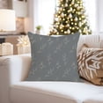 thumbnail image 4 of Ethan Taylor Botanical Throw Pillow Soft Cushion Cover 'Neutral Muted Botanical VIII Plants Modern Leaves' Pattern Decorative Square Accent Pillow Case, 18x18 Inches, Green, Blue, 4 of 5