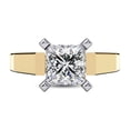 thumbnail image 2 of IGI Certified Lab Grown Diamond Ring | 6.5MM Princess Cut 4-Prong Solitaire Style Engagement Promise Rings For Women In 14k Solid Yellow Gold | F-G, VS-SI Quality (1.70 Ctw) Ring Size-7.5, 2 of 7
