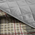 thumbnail image 5 of Dearfoams 3-Piece Brown Plaid Quilt Set for Teens Adults Seniors, King, 5 of 5
