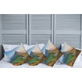 thumbnail image 6 of Ambesonne Nature Throw Pillow Cover 4 Pack, Sunrise at Dolomites, 20", Fern Green Multicolor, 6 of 6