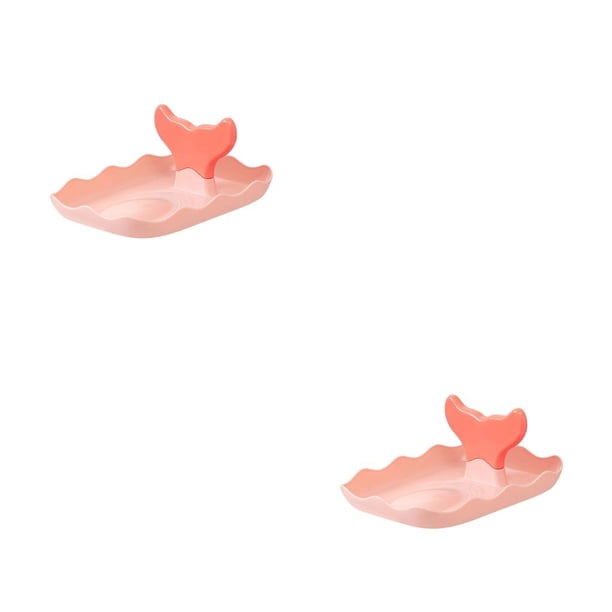 Toystoory Soporte para tapa de olla antideslizante para cocina, palillo multiusos, organizador de cucharas, espátula, soporte para vajilla, Rosado 2piezas