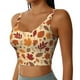 thumbnail image 2 of Fotbe Autumn Leaves 2 Sujetador Deportivo Largo sin Aros para Mujer con Almohadillas y Soporte Medio, Transpirable y Absorbente, Camiseta Tipo Chaleco o Tank Top-XX-Large, 2 of 8