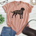 thumbnail image 2 of Black Lab Mama T-shirt, Unisex Women's Shirt, Labrador Retriever, Black Lab Owner, Best Dog Mama Gift, Heather Sunset, Medium, 2 of 6