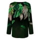 thumbnail image 5 of ICHUANYI Liquidación Mujeres Camisas casuales de manga larga Estampado de plumas Cuello redondo Suéter Tops sueltos ICHUANYI WER202308233994, 5 of 5