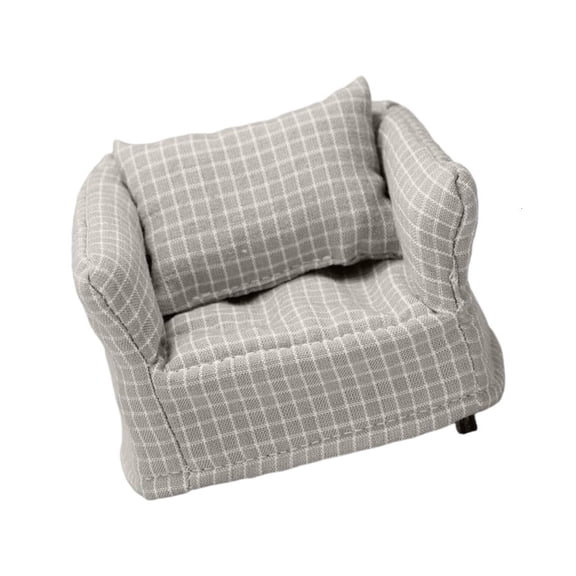 Yihuala Realistic Tiny Sofa With Washable Fabric Perfect For Model house Scenes And Collectible Displays 1 12 Scale