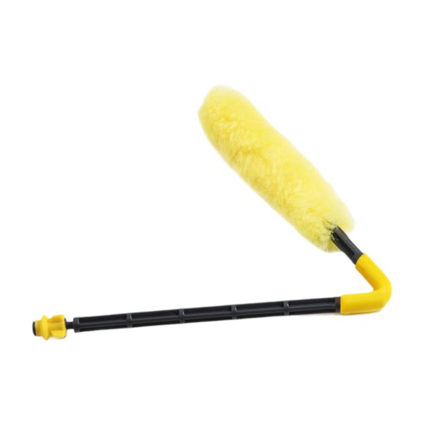 Buffing de de género de 47 cm de longitud Varilla limpia portátil plegable para la ventana y la pared del automóvil amarillo