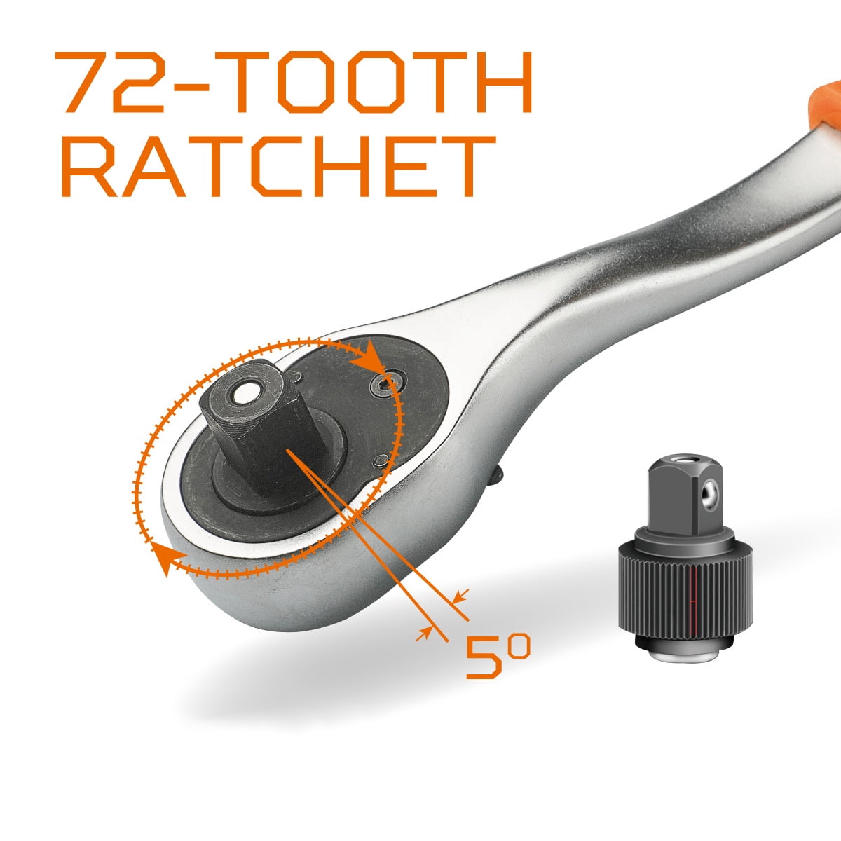 12PCS 3/8" Drive Ratchet Handle With  Socket Set