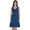Blue, variant on Sleeveless Plain Swing Dress For Women Knee Length A-line Summer Casual Wear