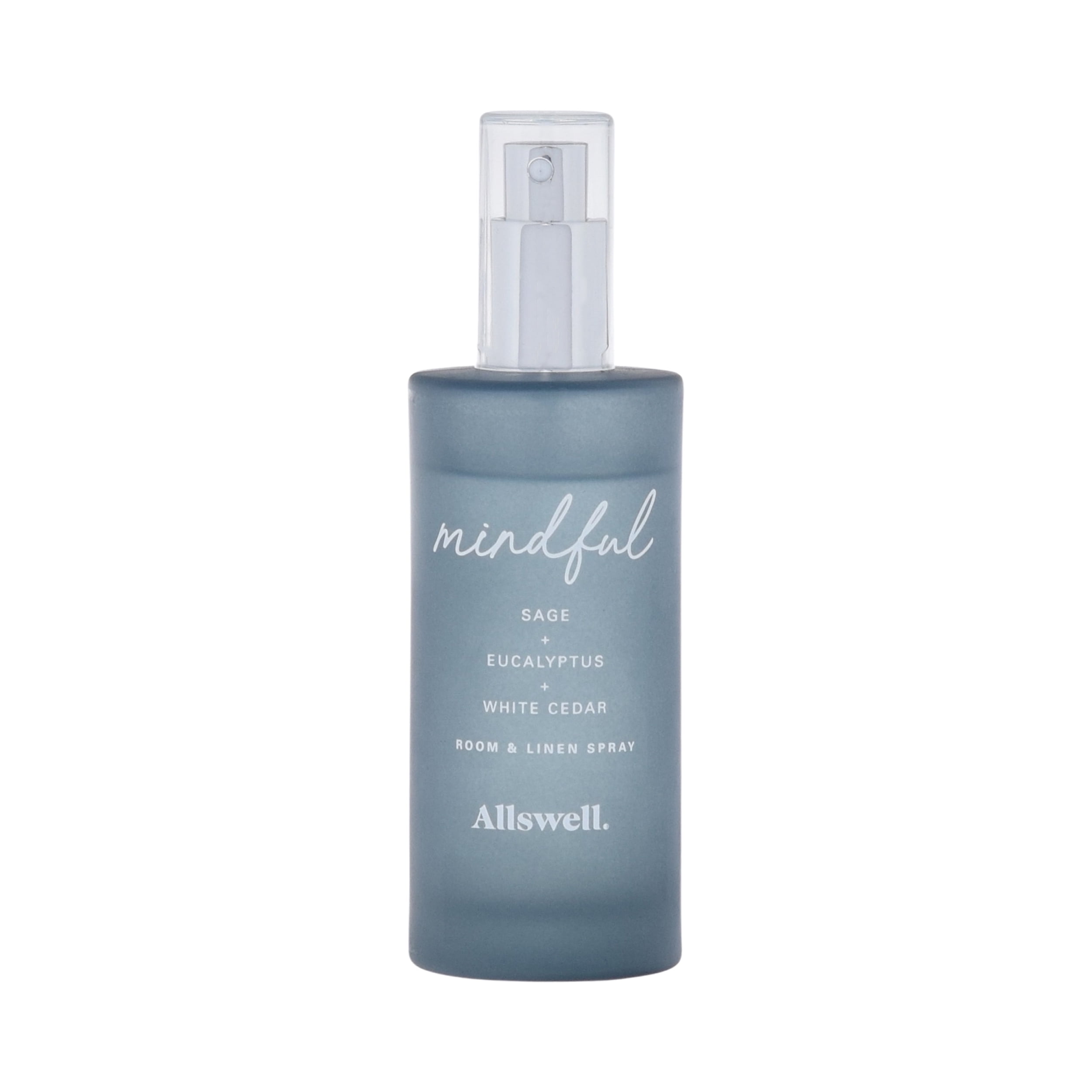 (3 pack) Allswell Mindful (Sage + Eucalyptus + White Cedar) Scented Room and Linen Spray 3.4 Fl Oz (100mL).