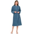 thumbnail image 3 of TowelSelections Womens Robe, Premium Cotton Bathrobe, Spa Terry Cloth Robes for Women X-Large/XX-Large Blue Heaven, 3 of 6