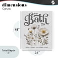 thumbnail image 3 of Pressed Flowers Hot Bath Canvas Wall Art, design by Lettered and Lined, 3 of 8