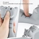 thumbnail image 4 of Repose-poignet ergonomique en PU pour souris, clavier, ordinateur, chat gris, 4 of 4