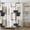 White, variant on Simple Patchwork Pattern Shower Curtain,Modern Stylish Shower Curtain Set for Bathroom,Minimalist Rectangle Fabric Bath Curtain with Hooks, 72x84in