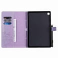 thumbnail image 4 of Dteck Case For Galaxy Tab S5e 10.5 SM-T720 T725 2019 Release, Slim Fit Folio Stand PU Leather Butterfly Patterned Protective Cover with Card/Money Slots Wallet Case, purple, 4 of 5