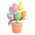 thumbnail image 2 of Mdesiwst Easter Egg Bonsai Colorful Simulated Easter Egg Potted Plant DIY Foam Bunny Eggs for Home Party Decoration, 2 of 5