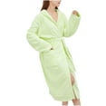 thumbnail image 2 of Kiplyki Flash Mens Sleepshirts Fashion Robe Bathrobe Lengthening Keep Warm Lapel Same Style for Long Sleeve, 2 of 7