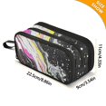 thumbnail image 4 of FORMRS Pencil Case with 3 Compartments Zipper Pouch, Elementary School Level and up, Colorful White, 4 of 8