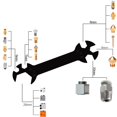 thumbnail image 5 of MK8 3D Printer Nozzles, for Ender3 Nozzle Cleaning Kits 3D Printer Nozzle Maintenance Kit 3D Printer Tools, 5 of 5