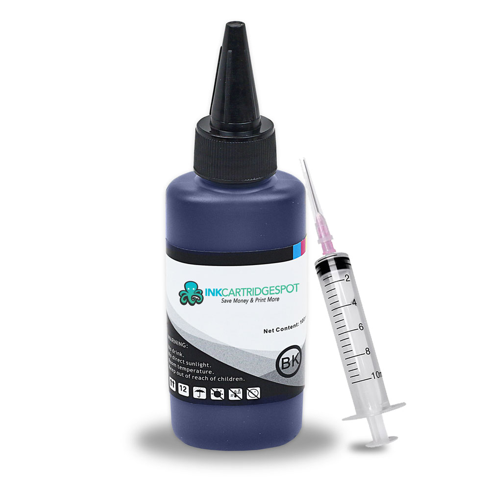 INKUTEN - Black Refill Dye Ink Bottle 