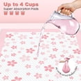 thumbnail image 4 of Puppy Pads 22"x 22" with Leak-Proof Quick-Dry Design Pee Pads for Dogs Potty Training, 6-Layer Standard Absorbency Dog Pee Pads Regular Size, Pink Cherry Blossom Pattern (50 Counts), 4 of 4