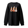 thumbnail image 3 of OKBOP Peplum Tops For Women,Fashion Autumn Printed Loose Long Sleeve Round Neck Casual Pullover Sweatershirt Women Blouses Big Brother Shirt, 3 of 3