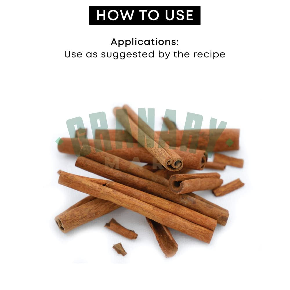 Natural Cinnamon Bark Whole by Granary Mart – Freshly Sourced from India – Gourmet Whole Spice – Strong Aroma – Perfect for Cooking & Baking - Affordable Bulk Rate – 30.8 lbs. Bulk Bag