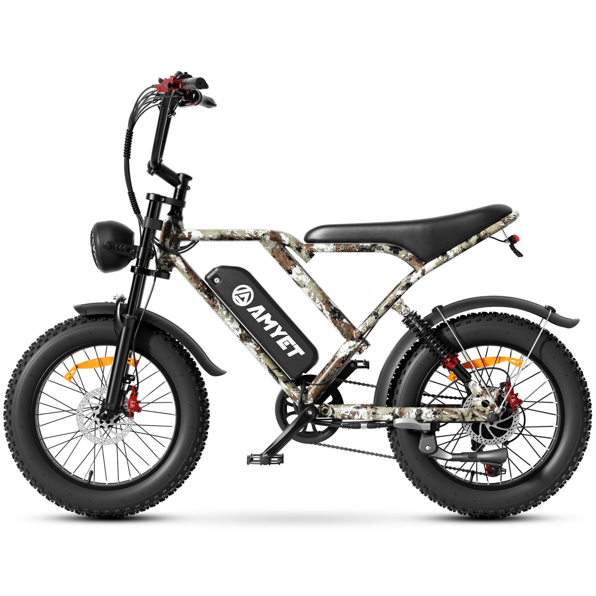 AMYET S8-S Electric Bike 1000W(1500W Peak), 48V 20Ah, 20"x4.0" Fat Tire Ebike for Adults, Hydraulic Disc Brakes E-Mountain Bicycle, UL2849