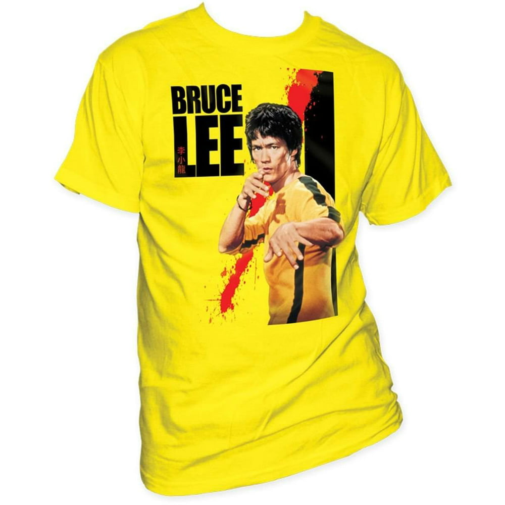 Bruce Lee - Bruce Lee Blood Kill Bill Style Mens Yellow T-Shirt | XL ...