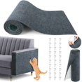 thumbnail image 1 of Protector de muebles para sofá para gatos, 78 x 15.7 pulgadas, alfombrillas autoadhesivas para rascar gatos, almohadillas para orejas recortables para pared, esquina, torre de gato y, 1 of 7