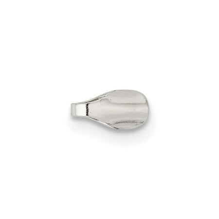 

FB Jewels Sterling Silver 6.5 x 3mm Round Solder Flush Endcap