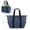 Blue, variant on Folding Cooler Bag Large Capacity Ice Pack Outdoor Portable Aluminum Foil Fresh-Keeping Picnic Bag Multifunctional Shopping bag