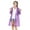 Purple, variant on Opolski Kids Boy Girl See Through EVA Raincoat Long Hooded Rain Cover Outdoor Rainwear,Blue